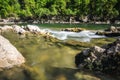 Panoramic view of Ardeche river