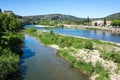 Panoramic view of Ardeche river