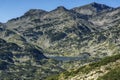 Panoramic view around Popovo lake, Pirin Mountain Royalty Free Stock Photo