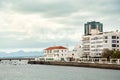 Panoramic view of Arrecife town, the capital of Lanzarote Island Royalty Free Stock Photo