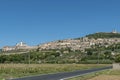 Panoramic view of Assisi, Perugia, Italy, on a sunny day Royalty Free Stock Photo
