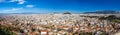 Panoramic view of Athens from Acropolis hill, sunny day Royalty Free Stock Photo