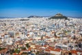 Panoramic view of Athens from Acropolis hill, sunny day Royalty Free Stock Photo