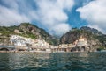Panoramic view of Atrani, the Amalfi Coast, Italy Royalty Free Stock Photo