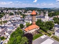 Panoramic view of Auerbach in Saxony Royalty Free Stock Photo