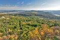 Panoramic View in autumn from Nebelstein in Waldviertel, Lower Austria Royalty Free Stock Photo