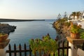 Panoramic view of Avlemonas bay in Kythera, Greece Royalty Free Stock Photo