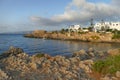 Panoramic view of Avlemonas bay in Kythera, Greece Royalty Free Stock Photo