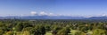 Panoramic view from the Omni Grove Park Inn in Ashville, North Carolina, USA Royalty Free Stock Photo
