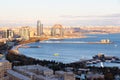 Panoramic view of Baku city. Capital of Azerbaijan on the Caspian Sea coast