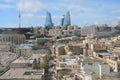 Panoramic view Baku Old Town Azerbaijan Royalty Free Stock Photo