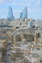 Panoramic view Baku Old Town Azerbaijan Royalty Free Stock Photo