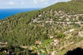 Panoramic view of Banyalbufar, Majorca Royalty Free Stock Photo