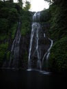 Panoramic view of tropical rainforest Banyumala Twin waterfalls air terjun in Wanagiri Buleleng Bali Indonesia Asia Royalty Free Stock Photo