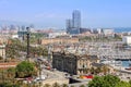 Panoramic view of Barcelona Royalty Free Stock Photo