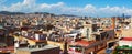 Panoramic view of Barcelona city Royalty Free Stock Photo