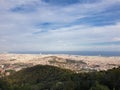 Panoramic view of Barcelona from Tibidabo hill