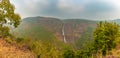 Panoramic View of Barehipani Waterfall which resembles the shape of a rope. Royalty Free Stock Photo