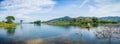 Panoramic view of Barinas dam Royalty Free Stock Photo