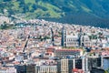 Panoramic view of the Basilica of Quito from above