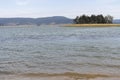 Panoramic view of Batak Reservoir, Bulgaria