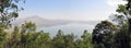 Panoramic view of Batur volcano, Bali, Indonesia Royalty Free Stock Photo