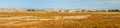 Panoramic view of Baylands Nature Preserve. Palo Alto, California, USA Royalty Free Stock Photo