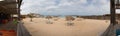 Panoramic view beach of island Boa Vista, Cape Verde Royalty Free Stock Photo