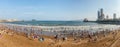 Panoramic view of the Beach in Qingdao