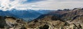 Panoramic view on beatiful autumn Alps Royalty Free Stock Photo