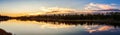 Panoramic View of a Beautiful Canadian Landscape during a Sunny Summer Sunset. Royalty Free Stock Photo