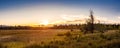 Panoramic View of a Beautiful Canadian Landscape during a Sunny Summer Sunset. Royalty Free Stock Photo