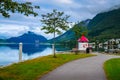Panoramic view of beautiful city Orsta, Norway Royalty Free Stock Photo
