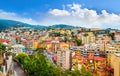 Panoramic view on beautiful city San Remo, Italy Royalty Free Stock Photo