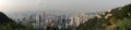 Panoramic view of a beautiful Hong Kong Skyline