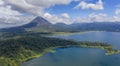 Panoramic view of beautiful Lake Arenal, Costa Rica