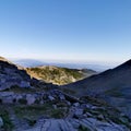 Panoramic view from Rila mountain, Bulgaria