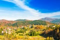 Town of Lokve, coutryside Gorski kotar, Croatia Royalty Free Stock Photo