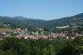 Panoramic view of Bedonia, in Parma province Royalty Free Stock Photo