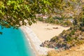 Panoramic view Belcekiz Beach. Oludeniz, Blue Lagoon Fethiye Royalty Free Stock Photo