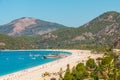 Panoramic view Belcekiz Beach. Oludeniz, Blue Lagoon Fethiye Royalty Free Stock Photo