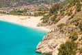 Panoramic view Belcekiz Beach. Oludeniz, Blue Lagoon Fethiye Royalty Free Stock Photo