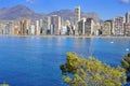 Panoramic view of Benidorm, in Spain Royalty Free Stock Photo