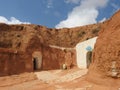 Panoramic view of berber village Tamezret in Tunisia. North Africa