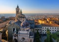 Panorama of Bergamo Old Town, Italy