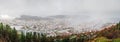 Panorama of Bergen town seen from above Royalty Free Stock Photo