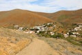 Panoramic view of Betancuria small town in Fuerteventura, Canary Islands, Spain Royalty Free Stock Photo