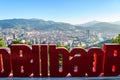 Panoramic view of bilbao Basque city, Spain Royalty Free Stock Photo