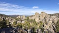 Panoramic view of Black Hills National Forest landscape, USA Royalty Free Stock Photo