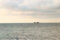 Panoramic view of the Black sea. Horizon over water Royalty Free Stock Photo